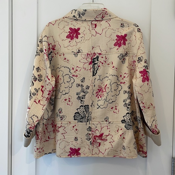 Sigrid Olsen 18W 80% Silk Shell Jacket with snap closure front. - Picture 5 of 5